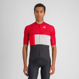 SPORTFUL Cycling short sleeve jersey - SNAP - red/black