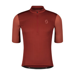 SCOTT Cycling short sleeve jersey - GRAVEL 10 - bordeaux