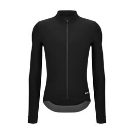 SANTINI Cycling winter long sleeve jersey - RTR - black