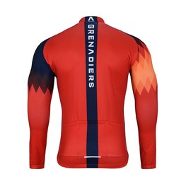 BONAVELO Cycling winter long sleeve jersey - INEOS 2024 WINTER - blue/red