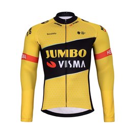 BONAVELO Cycling winter long sleeve jersey - JUMBO-VISMA 2024 WNT - black/yellow