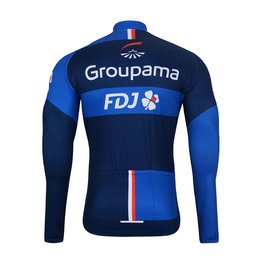 BONAVELO Cycling winter long sleeve jersey - FDJ 2024 WINTER - blue/black