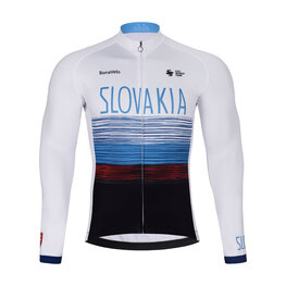 BONAVELO Cycling thermal jacket - SLOVAKIA WINTER - white/multicolour