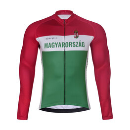 BONAVELO Cycling thermal jacket - HUNGARY WINTER - red/green