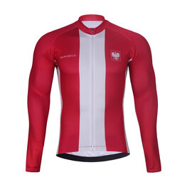 BONAVELO Cycling thermal jacket - POLAND WINTER - red/white