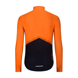 HOLOKOLO Cycling winter long sleeve jersey - ARROW II WINTER - orange/black