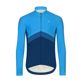 HOLOKOLO Cycling winter long sleeve jersey - ARROW II WINTER - blue