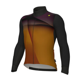 ALÉ Cycling winter long sleeve jersey - R-EV1 QUICK - orange