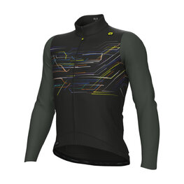 ALÉ Cycling winter long sleeve jersey - PR-E MEGABYTE - black
