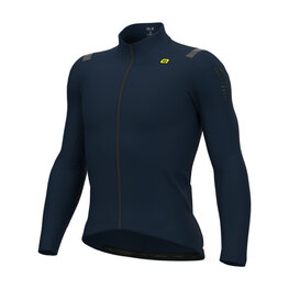 ALÉ Cycling winter long sleeve jersey - R-EV1 WARM RACE - blue