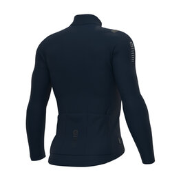 ALÉ Cycling winter long sleeve jersey - R-EV1 WARM RACE - blue
