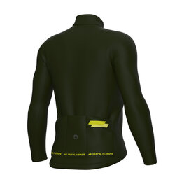 ALÉ Cycling winter long sleeve jersey - PR-E FOLLOW ME - green