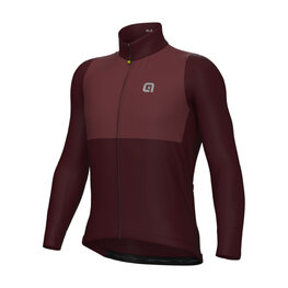 ALÉ Cycling winter long sleeve jersey - OFF ROAD - GRAVEL DUAL - bordeaux